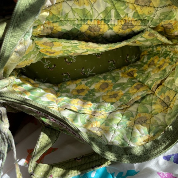~green handmade vera bradley inspired boho patchwork shoulder bag~ - Picture 2 of 2